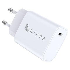 Lippa 20W Vægoplader m. USB-C PD - Hvid