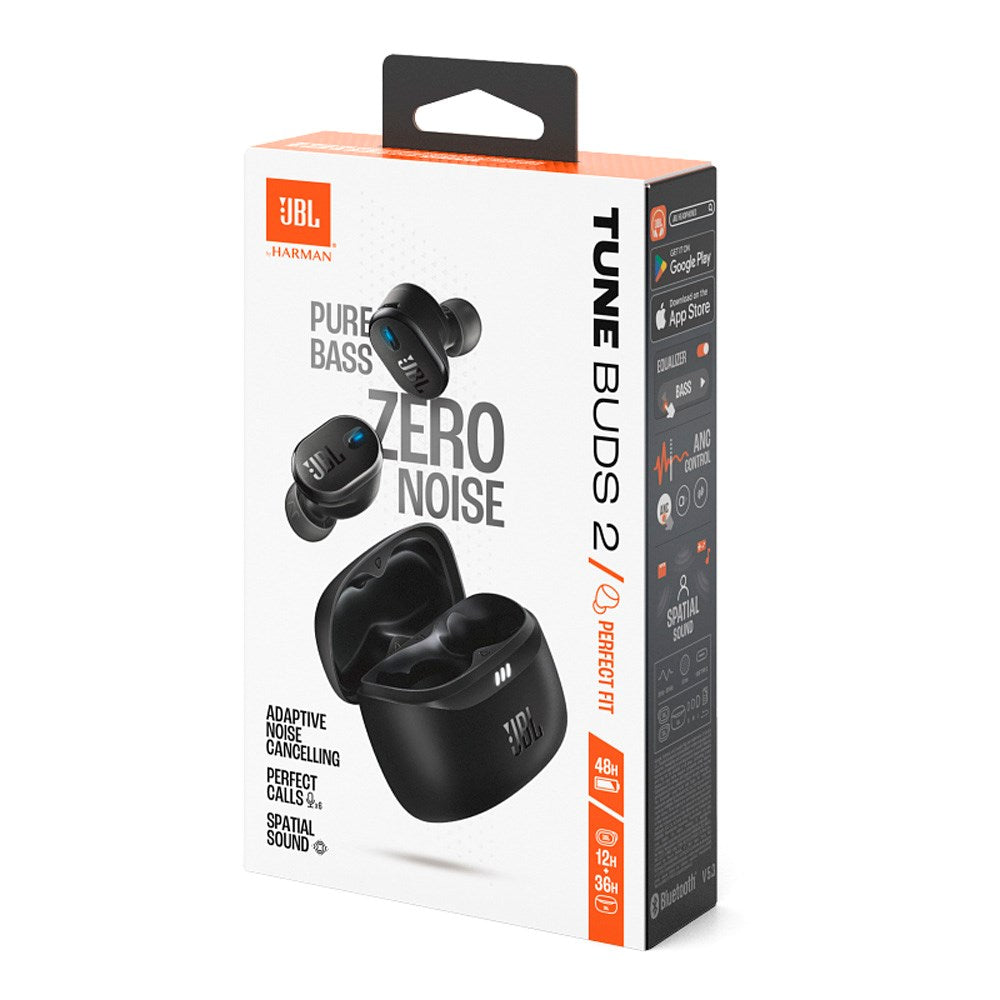 JBL Tune Buds 2 - True Wireless Headset m. Aktiv Støjreduktion - In-Ear - Sort