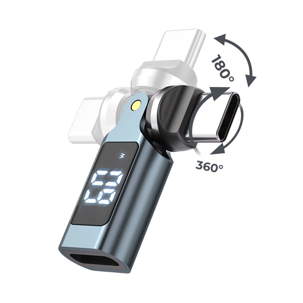 540° Rotationsadapter USB-C Mobile Origin 60W - Grå
