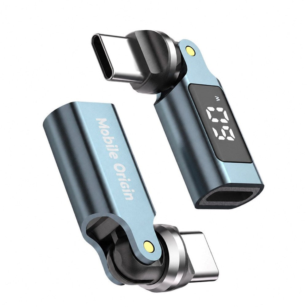 540° Rotationsadapter USB-C Mobile Origin 60W - Grå
