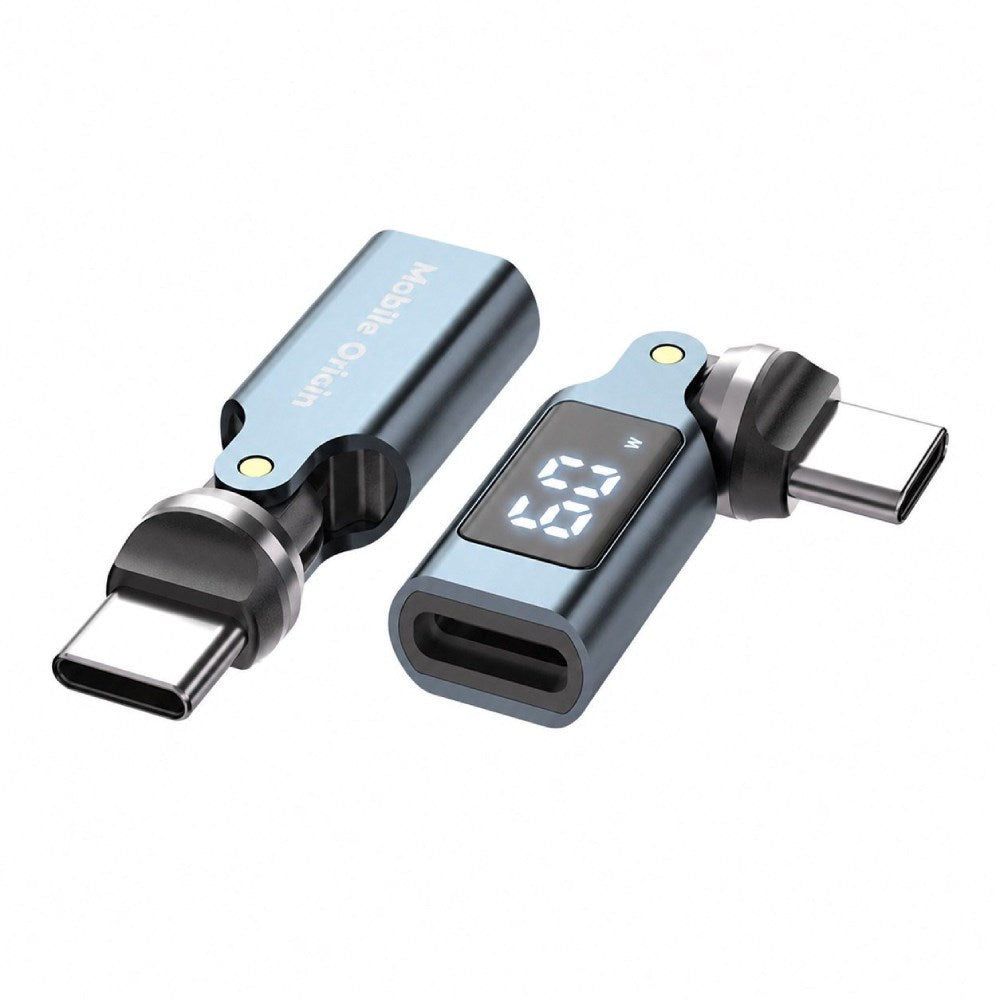 540° Rotationsadapter USB-C Mobile Origin 60W - Grå