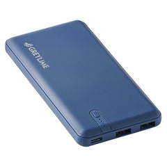 GreyLime 12W Ocean 10.000 mAh - PowerBank 2x USB-A - Blå