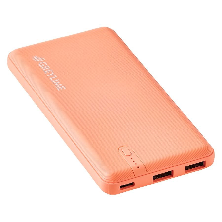 GreyLime 12W Ocean 10.000 mAh - PowerBank 2x USB-A - Orange
