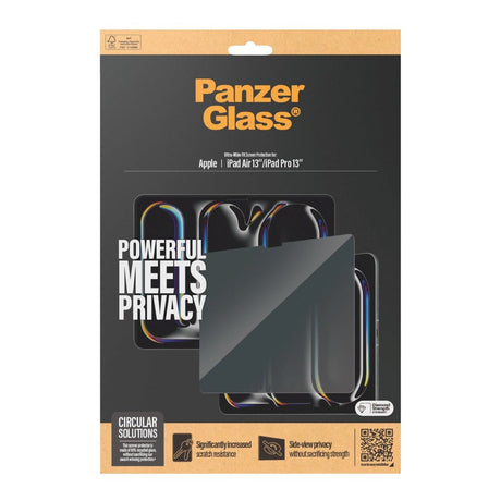 PanzerGlass Privacy Screen Protector til Apple iPad Air 13" (2026 / 2025 / 2024) / iPad Pro 13'' 2024 - Ultra-Wide Fit