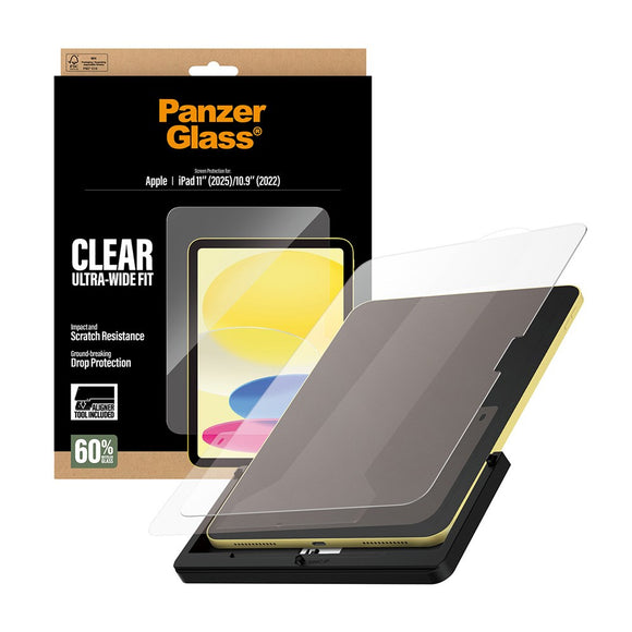 PanzerGlass iPad 11" (2025) / 10.9" (2024 / 2022) Skærmbeskyttelsesglas m. Installationsramme - Ultra-Wide Fit - Gennemsigtig