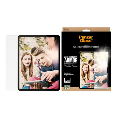 PanzerGlass iPad Air 13" (2026 / 2025 / 2024) / Pro 13" (2025 / 2024) Ultra-Wide Fit Anti-Reflective Armor Skærmbeskyttelsesglas m. Installationsramme - Gennemsigtig