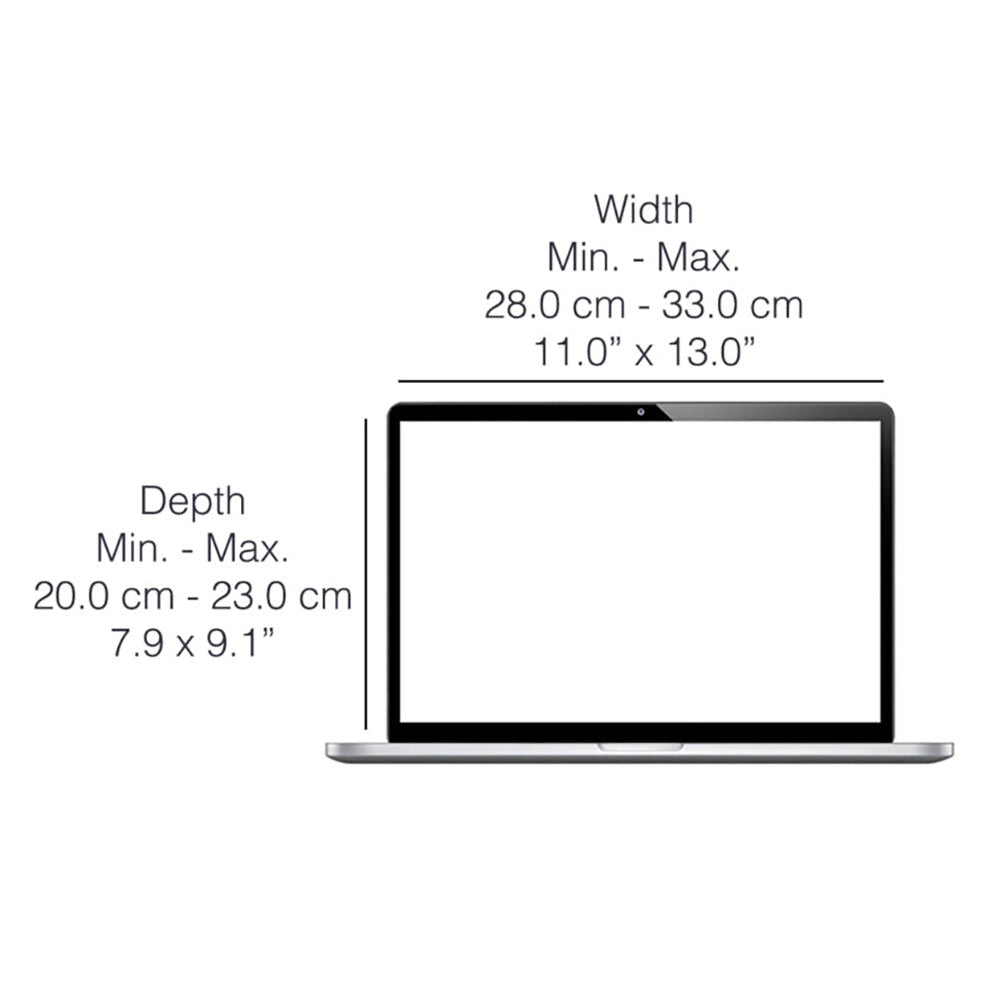 Universal 12" / 13" / 14" Laptop Philbert Cover m. Solafskærmning & Integreret Privacy - Stribet