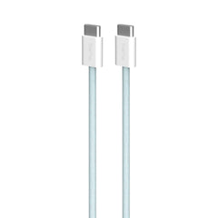 Puro Braided USB-C Kabel – 1.5m, 60W og 480Mbps Overførsel - Lyseblå