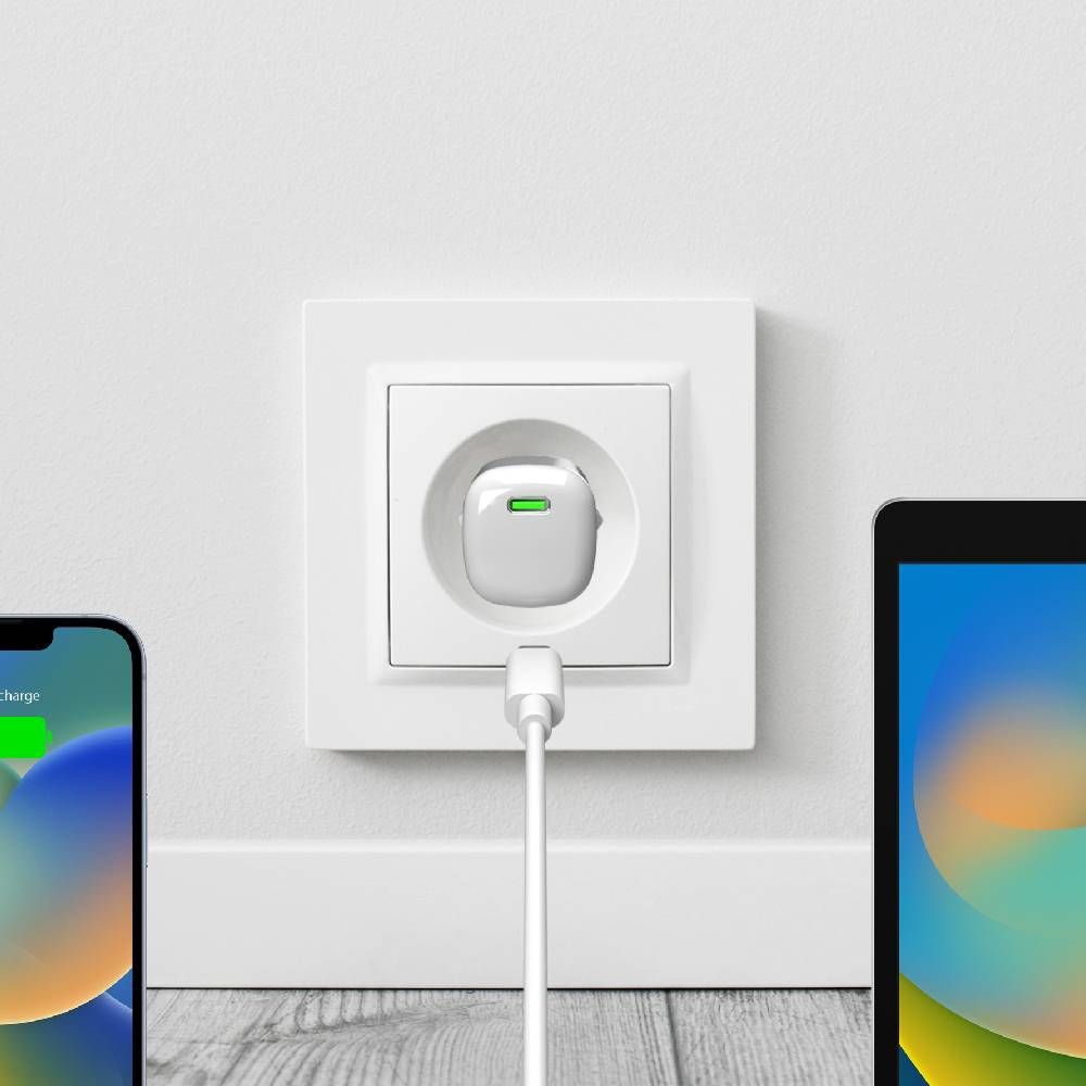 Puro Vægoplader GaN 20W med USB-C Port - Lyserød