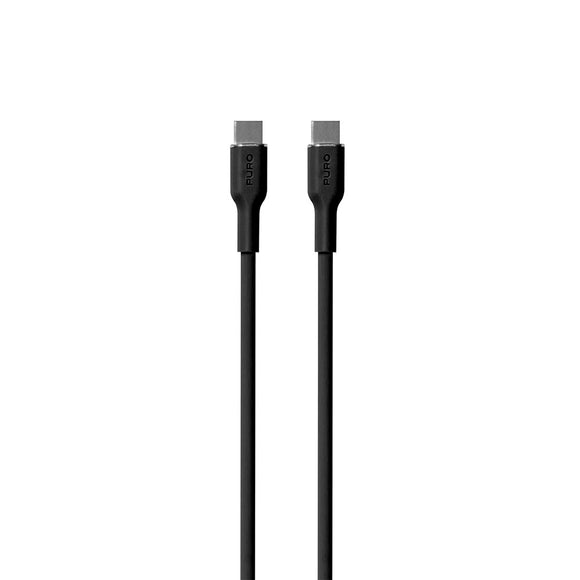 PURO Soft USB-C til USB-C Kabel 1.5m - Sort