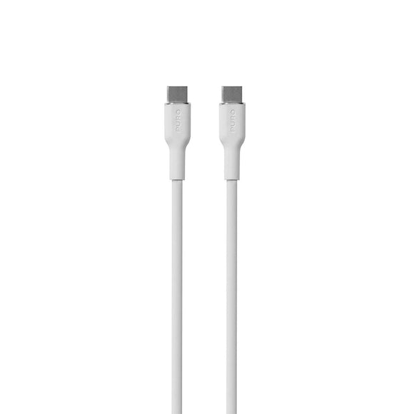 PURO Soft USB-C til USB-C Kabel 1.5m - Hvid