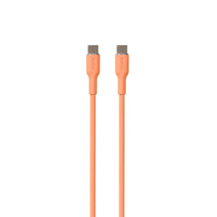 PURO Soft USB-C til USB-C Kabel 1.5m - Orange