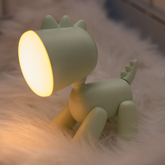 Forever Light LED Silikone Natlampe - Dinosaur