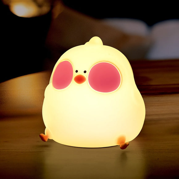 Forever Light LED Silikone Natlampe - Hungry Chicken