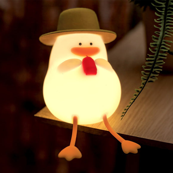 Forever Light LED Silikone Natlampe - Summer Duck