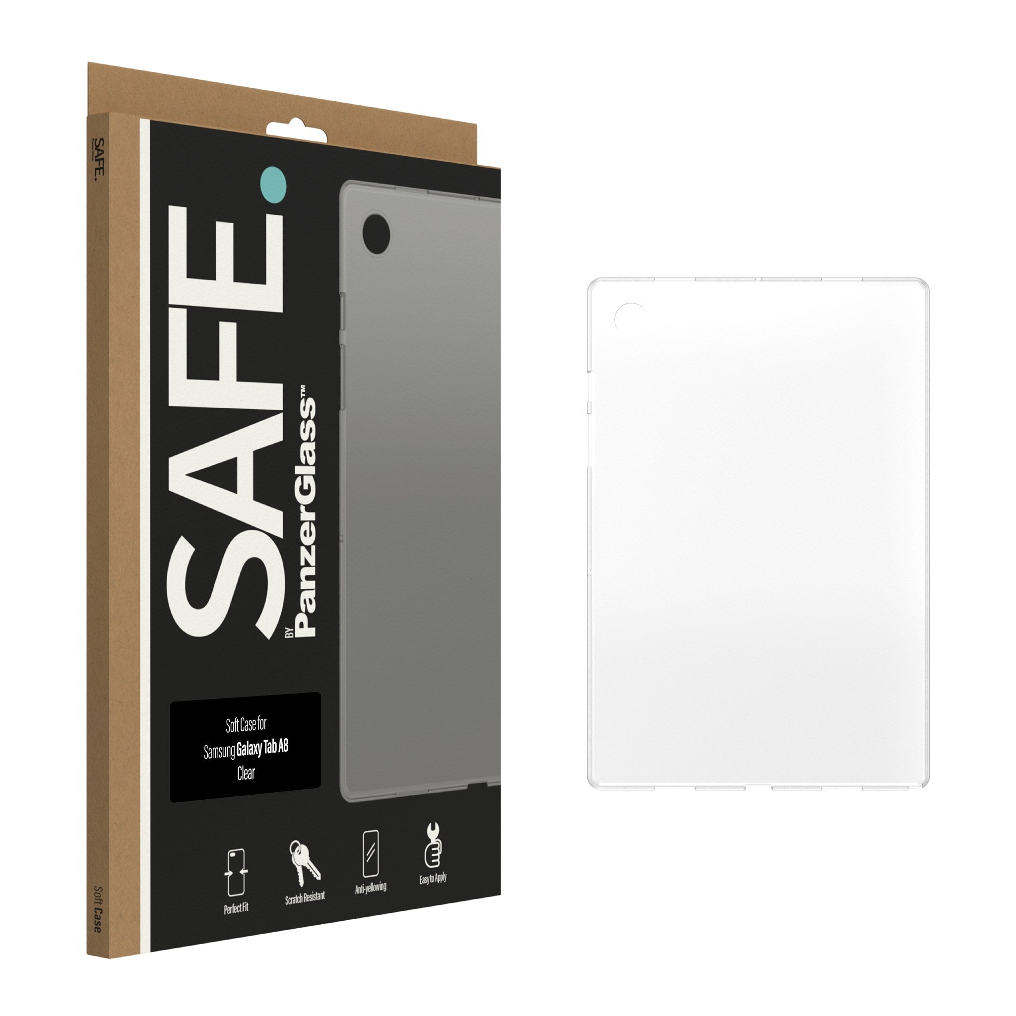 Samsung Galaxy Tab A8 10.5" (2021) Safe By PanzerGlass® Soft TPU Case - Gennemsigtig