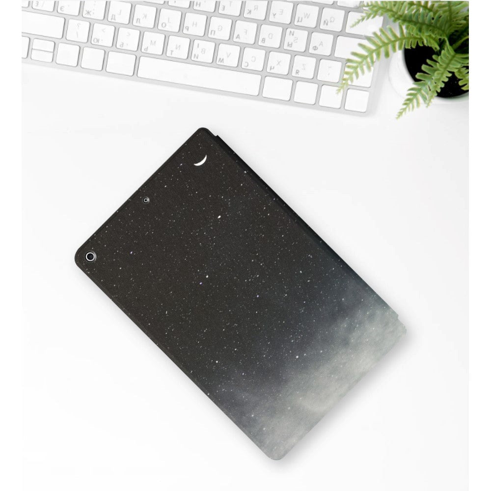 iPad 10.2" (2021 / 2020 / 2019) Tri-Fold Læder Cover m. Ståfunktion - Stjernenat