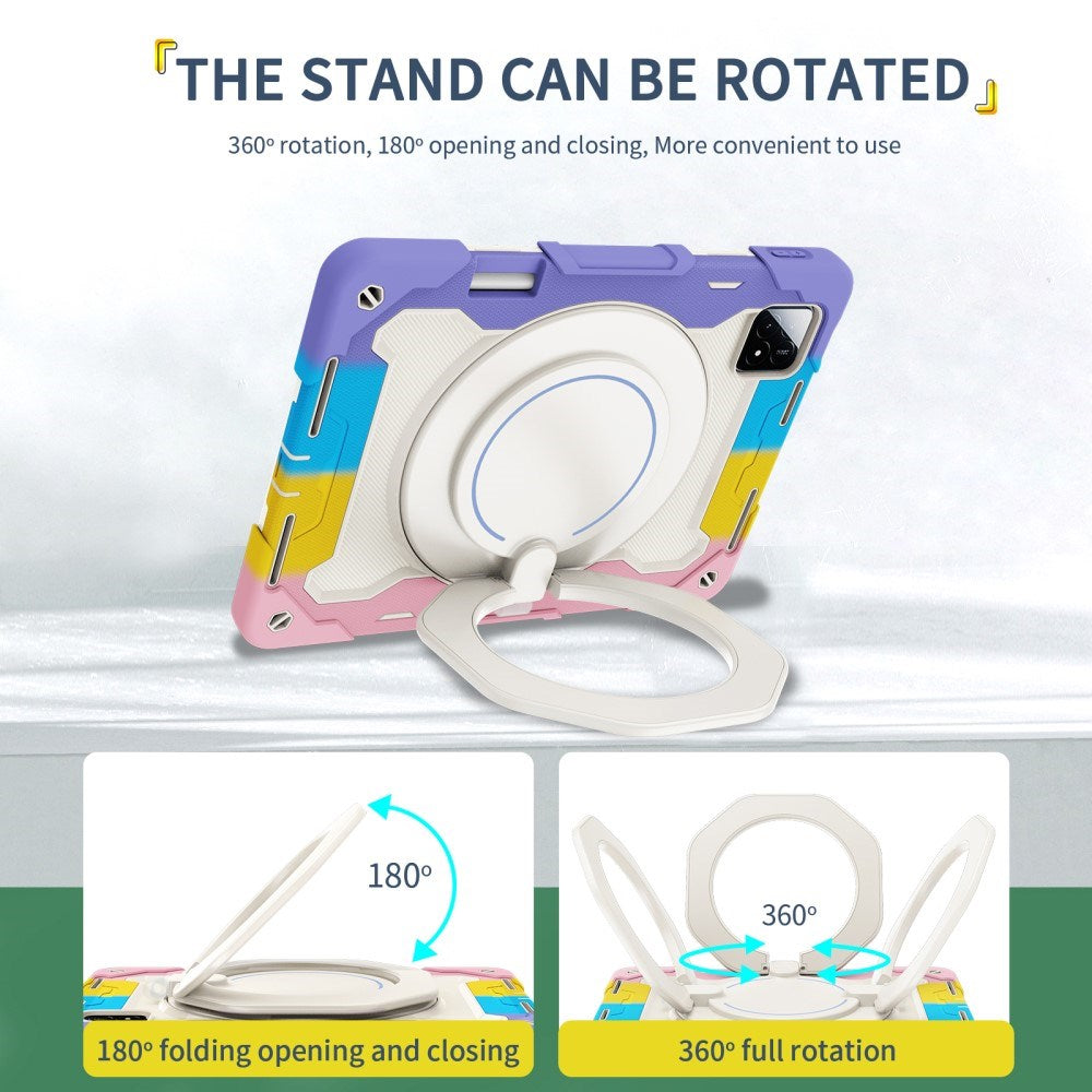 EIDERWOOD Xiaomi Pad 6S Pro Tablet Cover Anti-Drop m. Kickstand og Pen Holder - Multi Farve V3