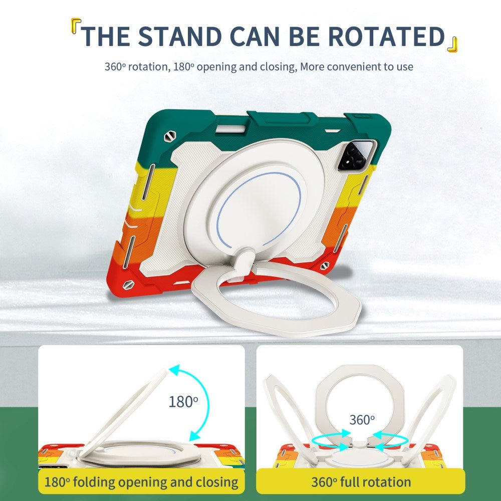 EIDERWOOD Xiaomi Pad 6S Pro Tablet Cover Anti-Drop m. Kickstand og Pen Holder - Multi Farve V2