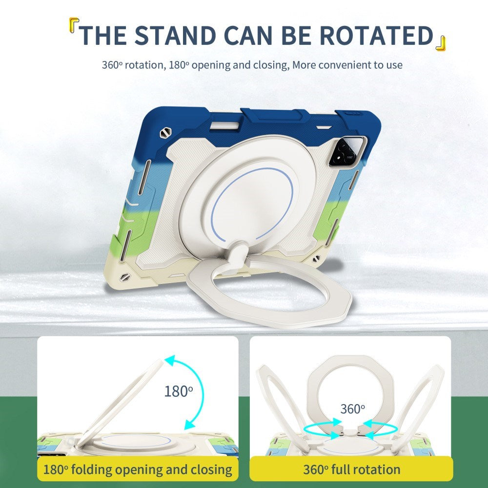 EIDERWOOD Xiaomi Pad 6S Pro Tablet Cover Anti-Drop m. Kickstand og Pen Holder - Multi Farve V1