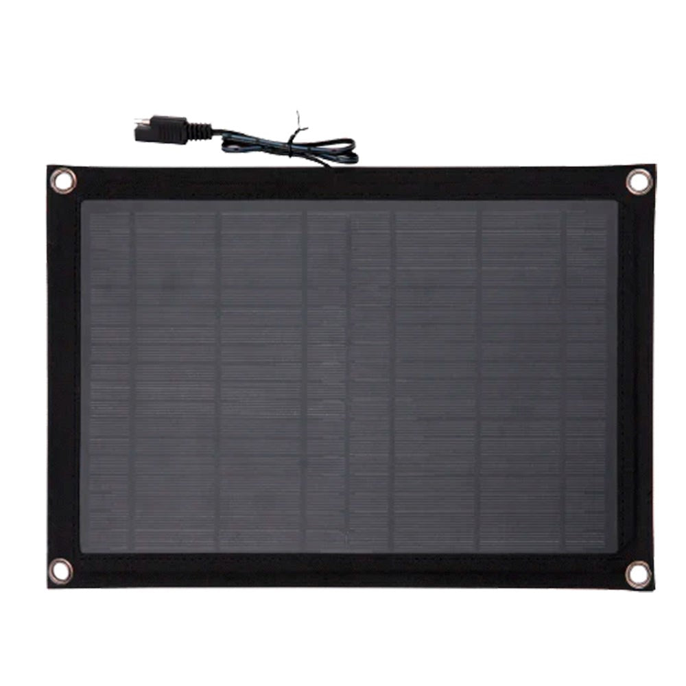 TECHNAXX TX-209 Solcelle Oplader m. Startkabler 12V - 10W - Sort