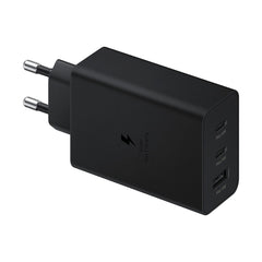 Samsung Super Fast Charge 65W Vægoplader m. 2 x USB-C & 1 x USB-A - Sort