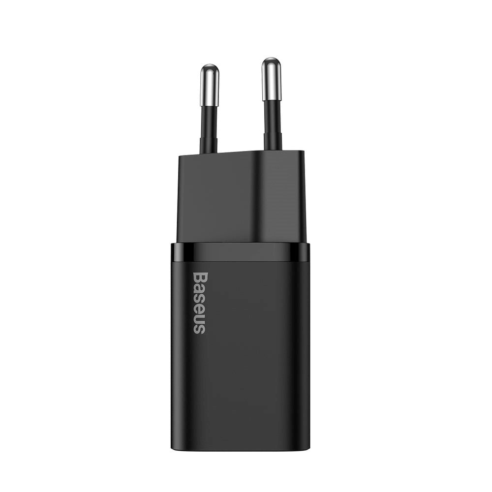 Baseus Super Si 25W Vægoplader USB-C Quick Charge - Sort