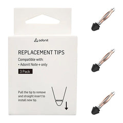 Adonit Note+ Stylus Pen Spidser - 3 Stk - Sort