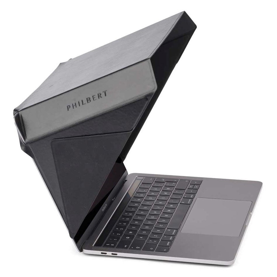 Bærbar PC 15-16" Philbert Hood m. Solafskærmning & Integreret Privacy (36 x 25 cm) - Ultra Slim - Sort