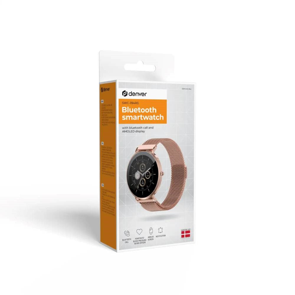 Denver SWC-394RG Bluetooth Smartwatch m. Sundhedssporing - Rose Gold