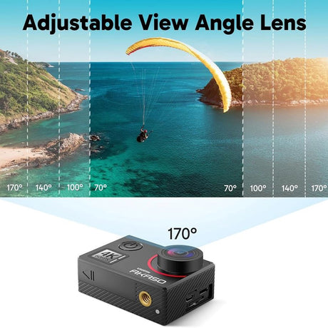 AKASO V50 Elite 4K UHD 60FPS Action Kamera - Sort