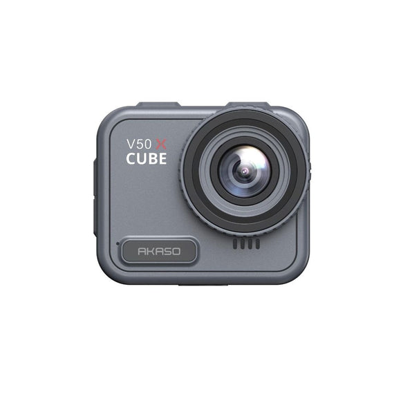 AKASO V50 X Cube Vandtæt Action Kamera m. 4K 30FPS Ultra HD 20MP - Grå