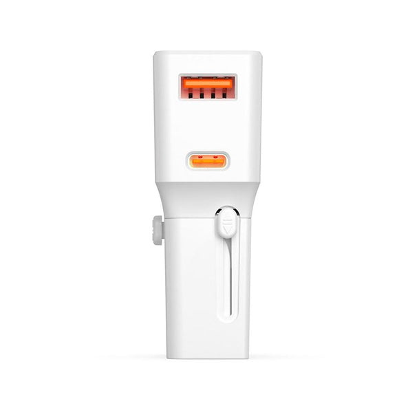 Mobile Origin Rejse Adapter EU/US/UK/AU 25W - Hvid
