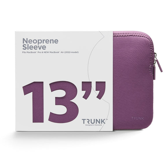 Trunk Neoprene Sleeve til MacBook 13" (30.5 x 21.5 x 1.5 cm) - Plump Purple