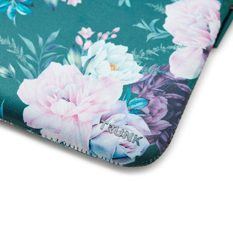 Trunk Neoprene Sleeve til MacBook 13" (30.5 x 21.5 x 1.5 cm) - Sweet Power Green Flower