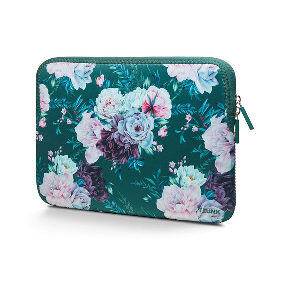 Trunk Neoprene Sleeve til MacBook 13" (30.5 x 21.5 x 1.5 cm) - Sweet Power Green Flower