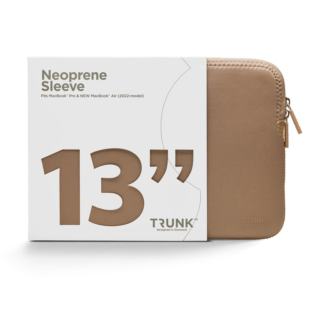 Trunk Neoprene Sleeve til MacBook 13" (30.5 x 21.5 x 1.5 cm) - Warm Taupe