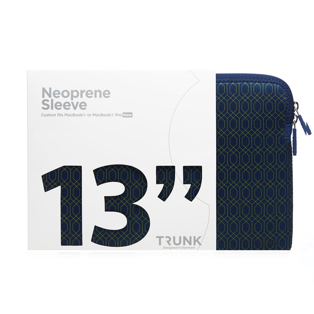 Trunk Neoprene Sleeve til MacBook 13" (30.5 x 21.5 x 1.5 cm) - Modern Navy