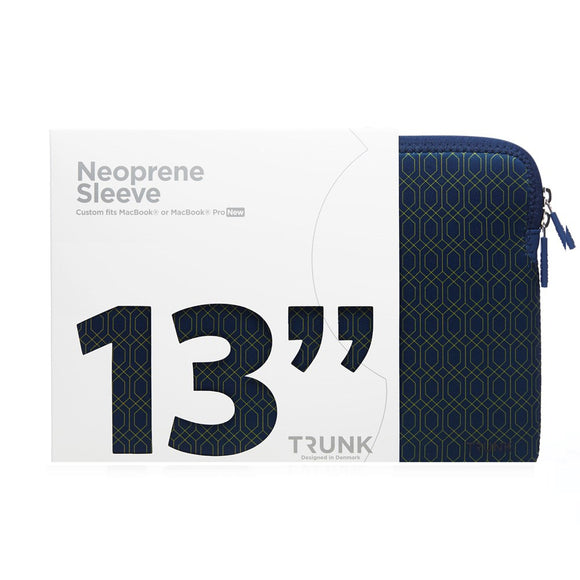 Trunk Neoprene Sleeve til MacBook 13" (30.5 x 21.5 x 1.5 cm) - Modern Navy