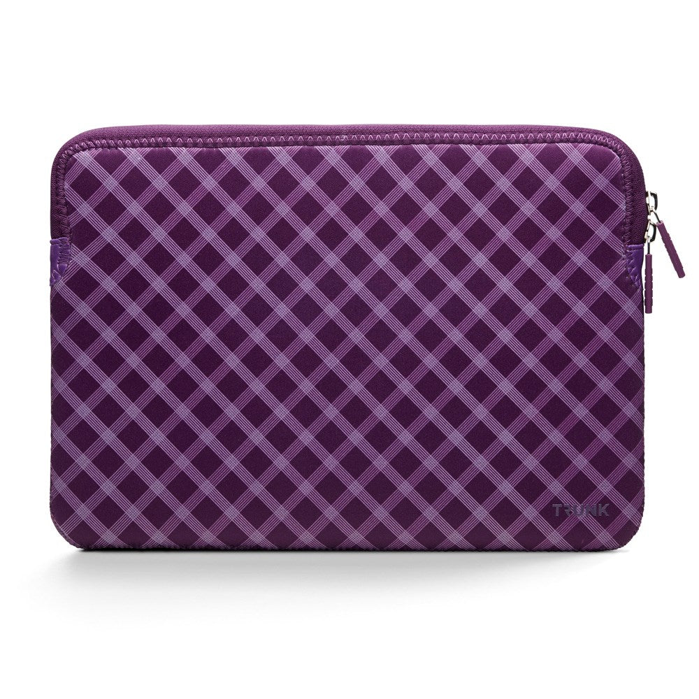 Trunk Neoprene Sleeve til MacBook 13" (30.5 x 21.5 x 1.5 cm) - Medium Purple Tartan