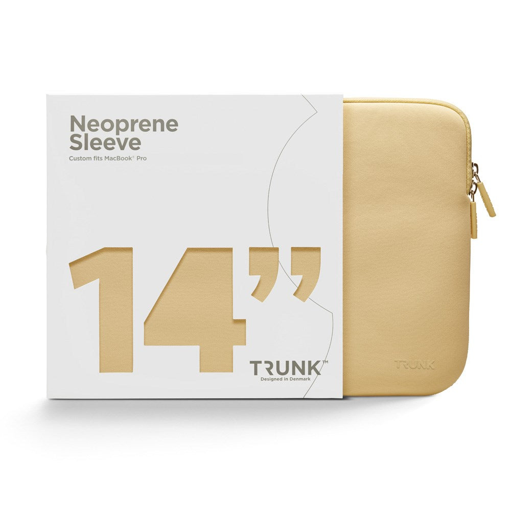 Trunk Neoprene Sleeve til MacBook 14" (31.5 x 22 x 1.5 cm) - Chardonnay