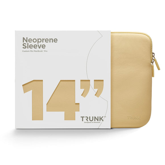 Trunk Neoprene Sleeve til MacBook 14" (31.5 x 22 x 1.5 cm) - Chardonnay