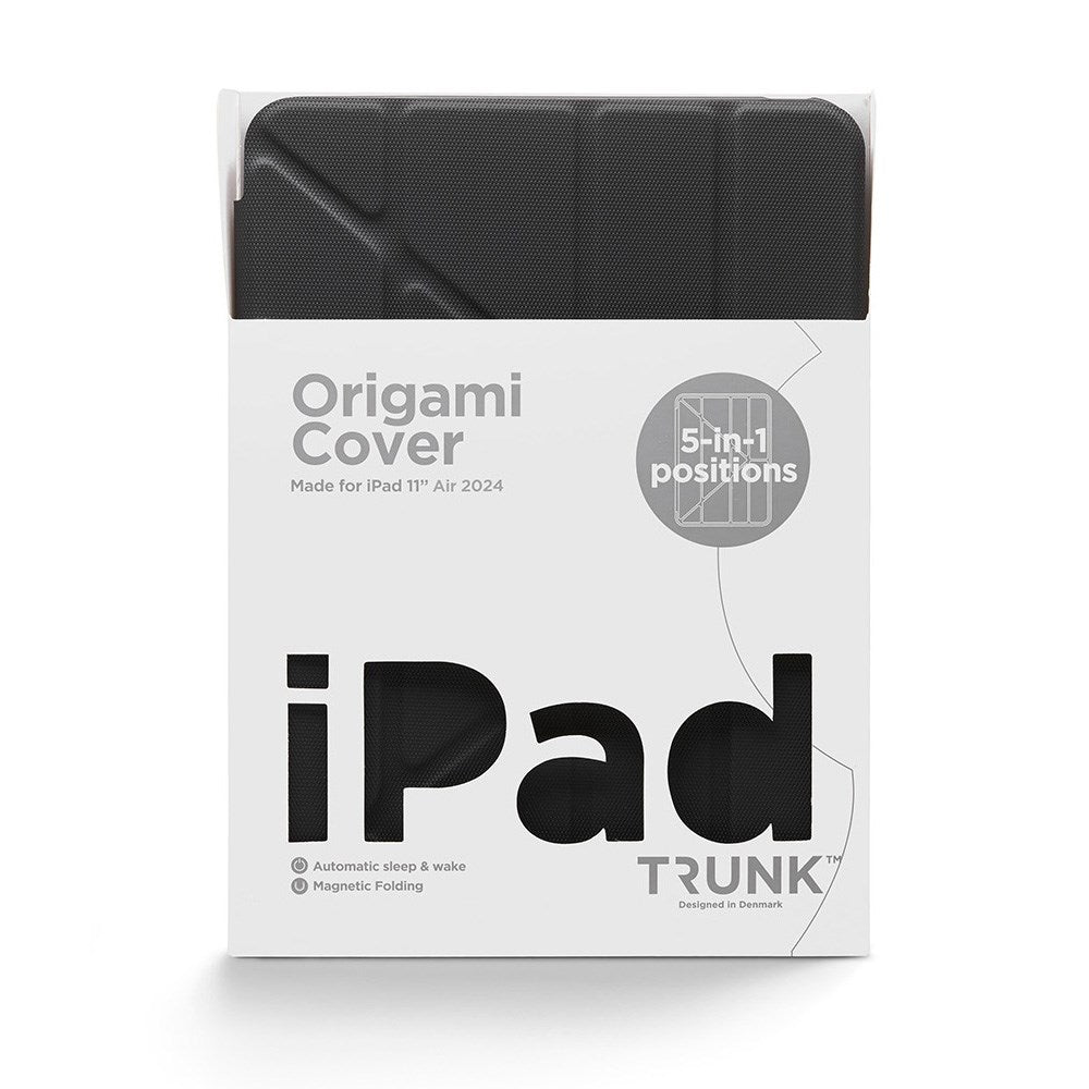 Trunk iPad Air 11" (2026 / 2025 / 2024) Origami Flip Cover - Black