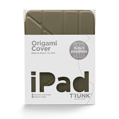 Trunk iPad Air 11" (2025 / 2024) Origami Flip Cover - Dark Olive