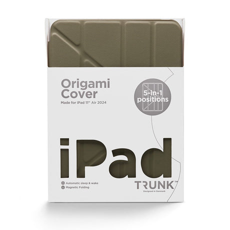 Trunk iPad Air 11" (2026 / 2025 / 2024) Origami Flip Cover - Dark Olive
