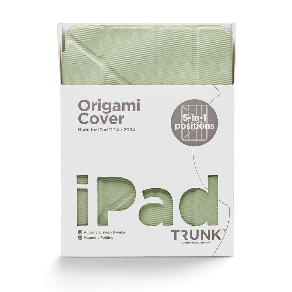 Trunk iPad Air 11" (2026 / 2025 / 2024) Origami Flip Cover - Lime Swirl