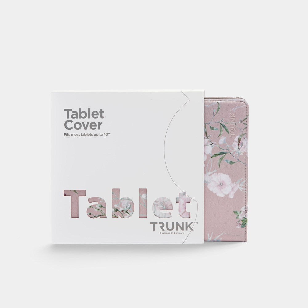 Trunk Universal Flip Cover (24.5 x 17.5 x 1 cm) - Rose Flower