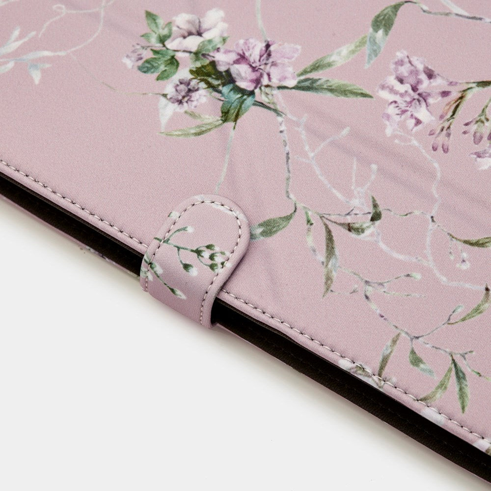 Trunk Universal Flip Cover (24.5 x 17.5 x 1 cm) - Rose Flower
