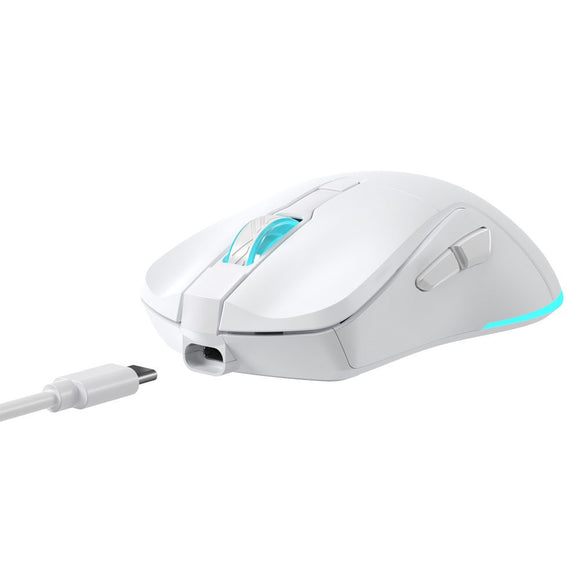 Baracuda TURTLE Trådløs Gaming Mus - 6D / 3200 DPI - Hvid