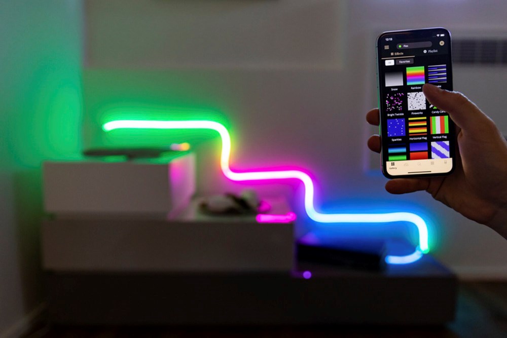 Twinkly 200-Led RGB Flex 2m - Hvid Ledning